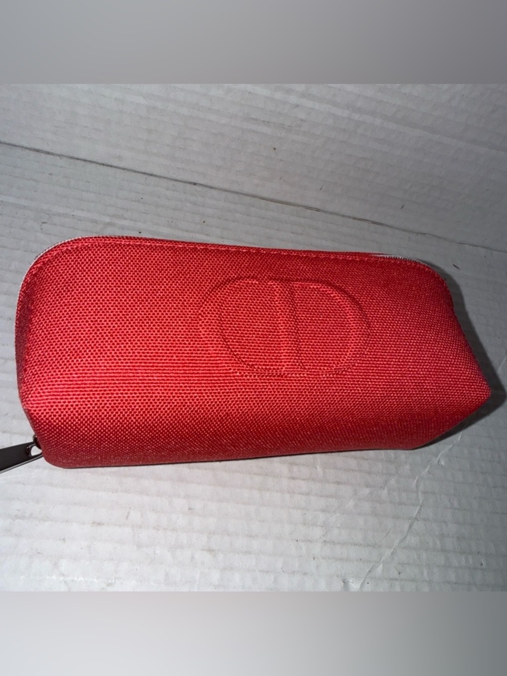 Christian Dior Cosmetic Beauty Pouch Make-Up Bag Carnation Pink Zipper closure
